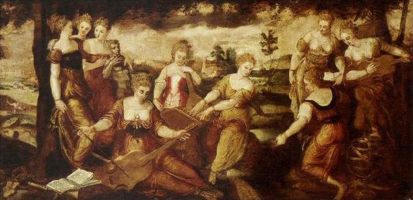 Lodewyck Toeput The Nine Muses France oil painting art